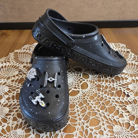 Star Wars X Crocs Clogs - Black Galaxy Print And Themed Jibbitz Size M-7 W-9 main image 9
